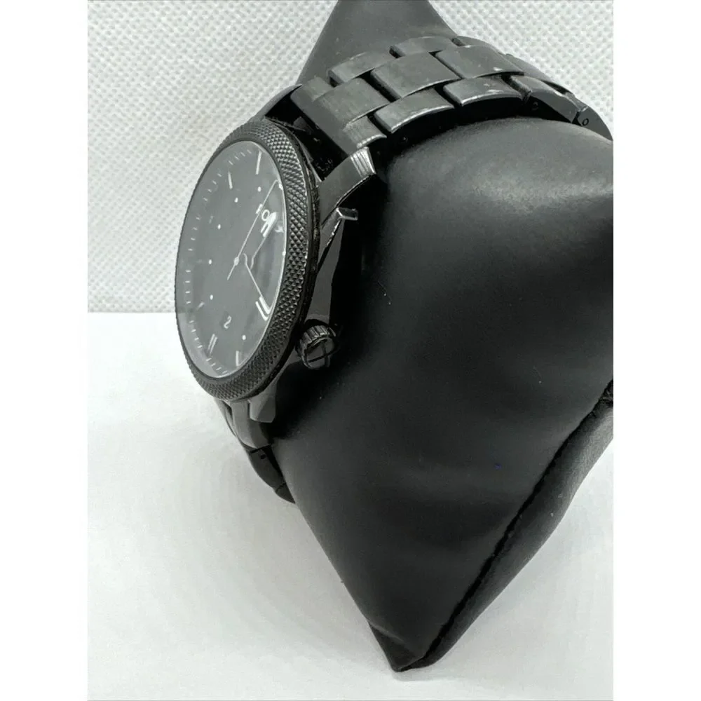 Fossil Machine FS4775 Women Black Stainless Steel Analog Dial Wrist Watch JNA331